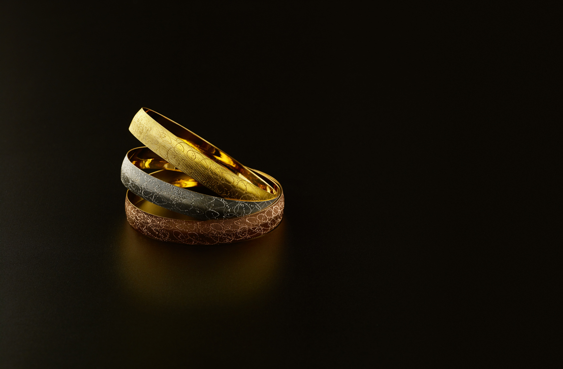 What is Gold Jewellery - yellow, white and rose gold bracelets