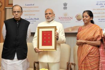 Prime Minister Modi launches Indian Gold Coin