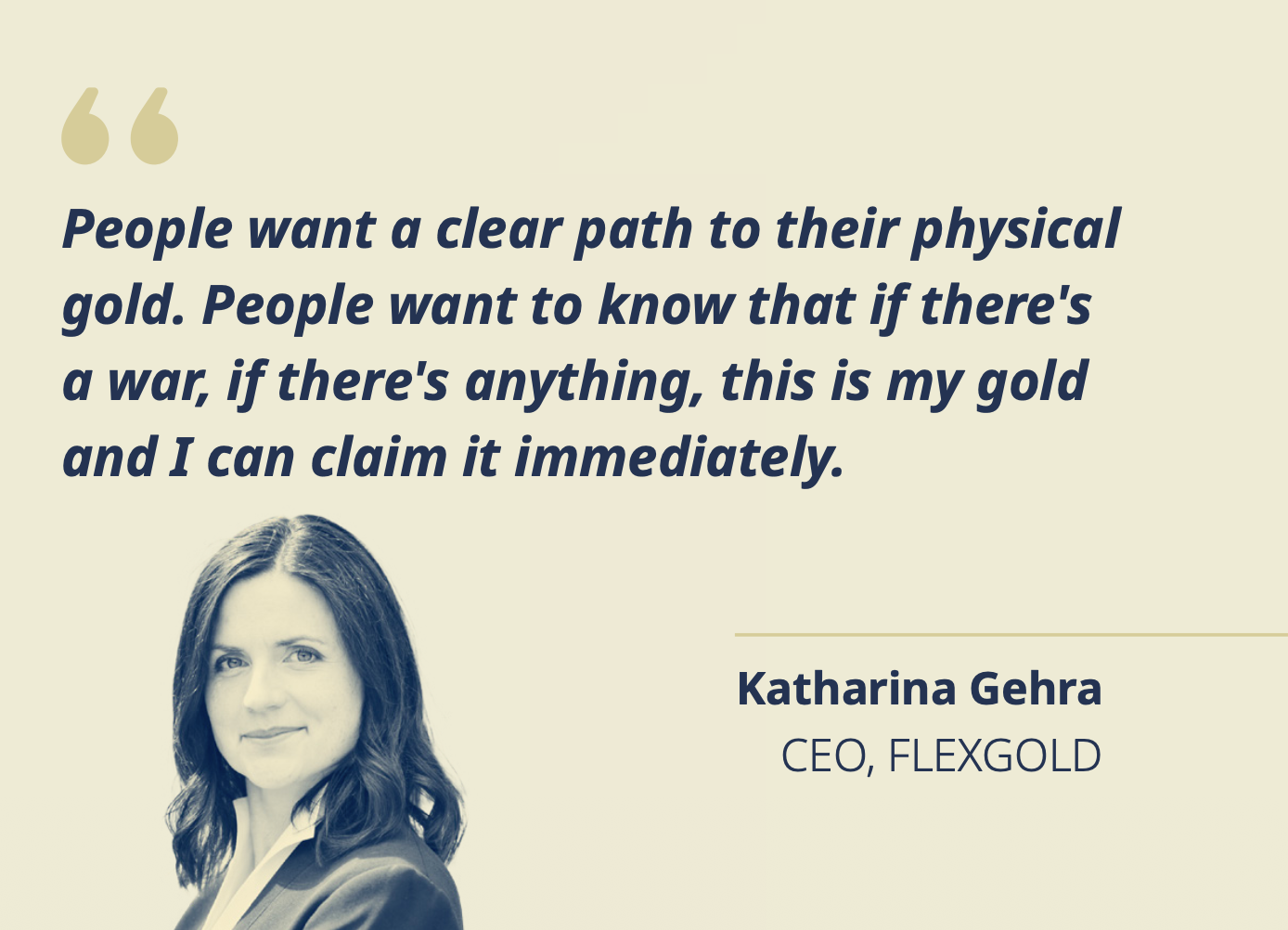 Katharina GehraCEO, FLEXGOLD