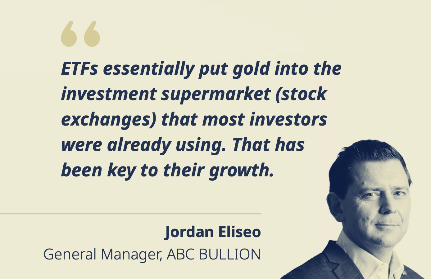Jordan Eliseo General Manager ABC BULLION