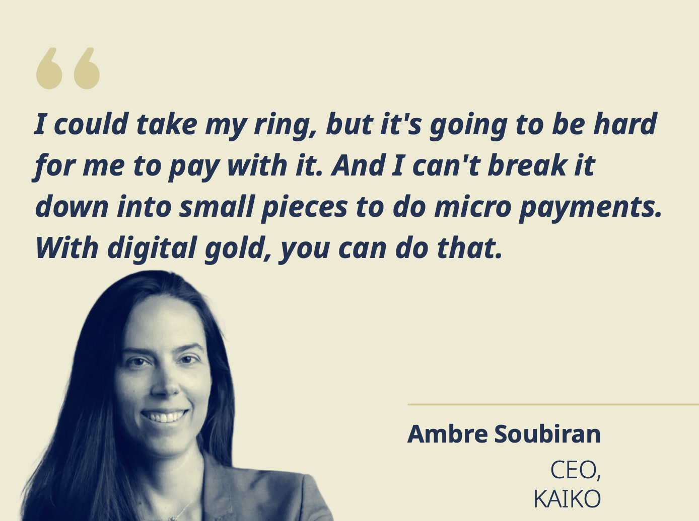 Ambre Soubiran CEO,KAIKO