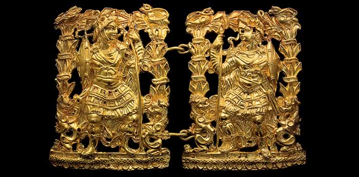 地利亚·泰贝的金双钩（Clasps from Tillya Tepe）