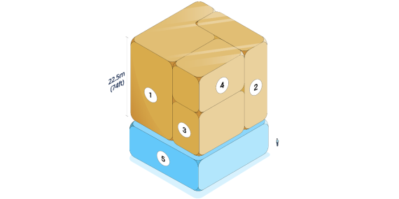 gold cube