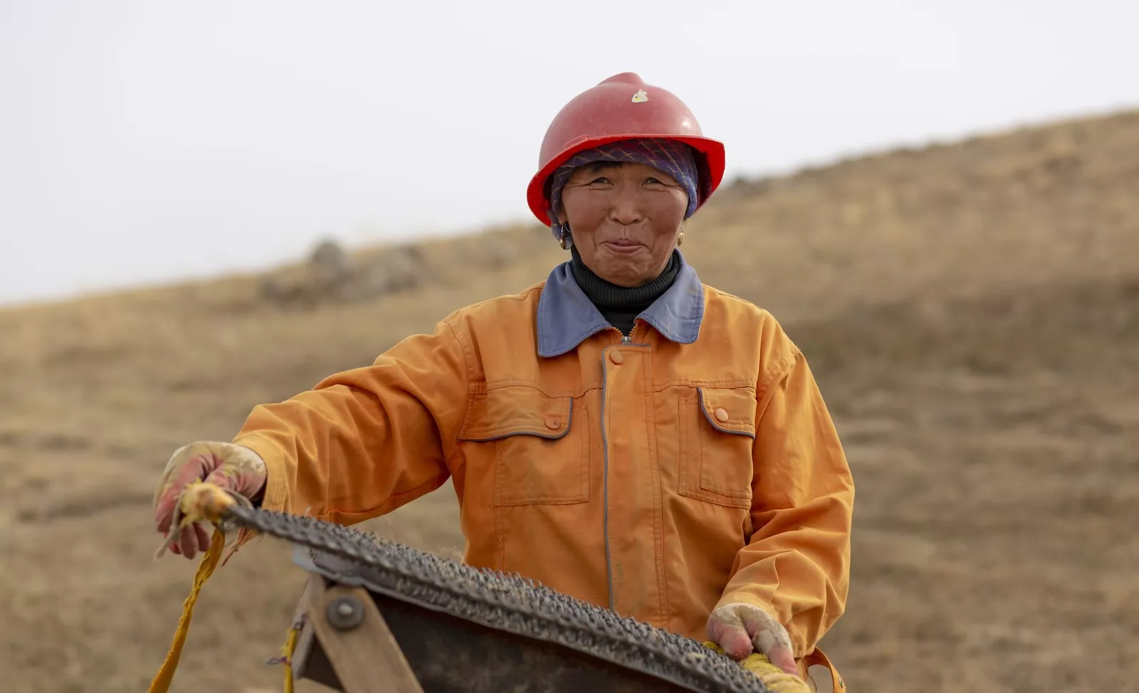 Mongolian gold miner